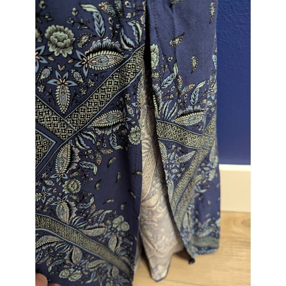 City Chic Dress Blue Patchwork Maxi Women's Plus Size (20/2XL) Boho Western NWT - Picture 8 of 13